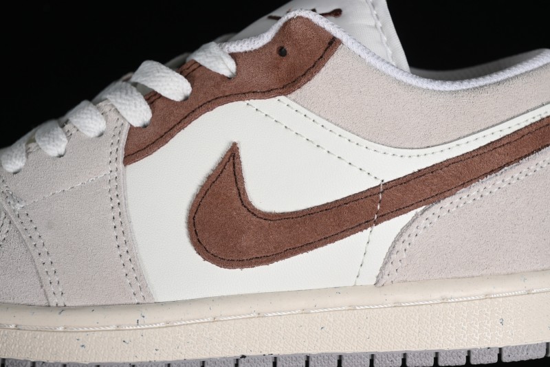 Nike Air Jordan 1 Low Retro Casual Sneakers in Grey Tan - HF1567-200