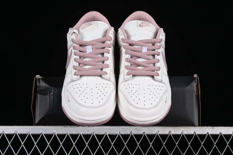 Nike Supreme x SB Dunk Low Collaboration - Rouge Pink Anniversary High-End Custom Low-Top Casual Skate Shoes - DY1503-006