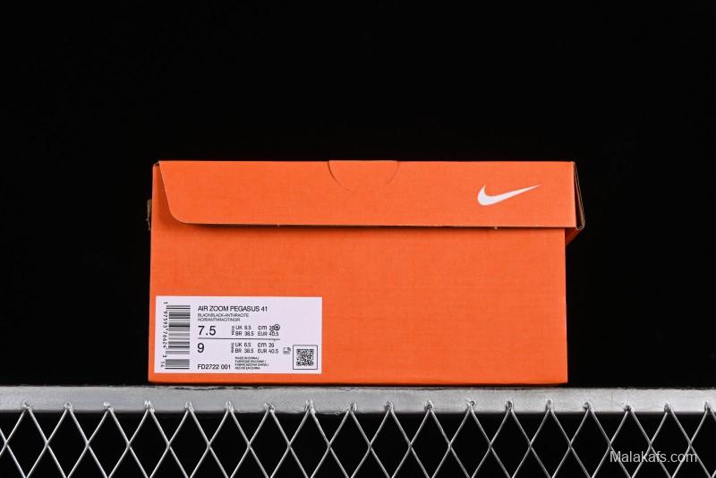 Nike Air Zoom Pegasus 41 Running Shoes with Breathable Mesh and Cushioned Support - FD2722-001