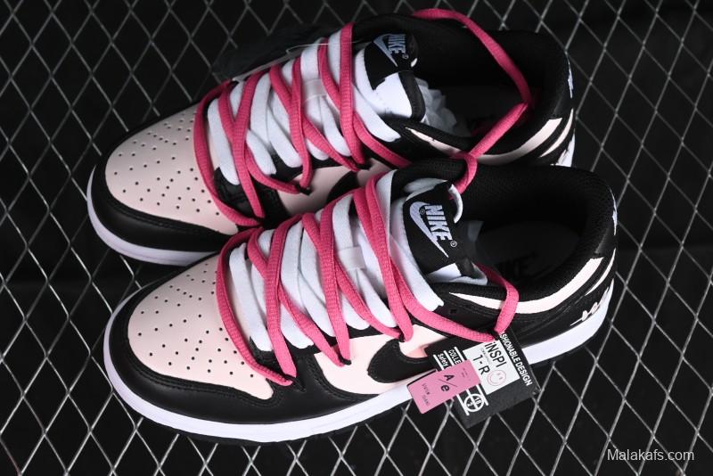 Nike Dunk Low SB Raspberry Mousse Pink Strap Casual Skate Shoes - CW1590-100