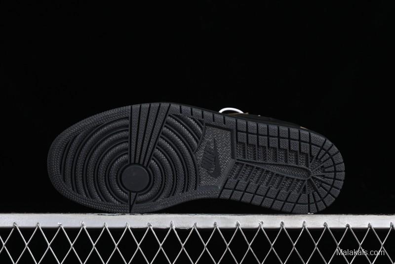 Nike Travis Scott x Air Jordan 1 Low OG AJ1 Reverse Swoosh Sneakers - DM7866-202