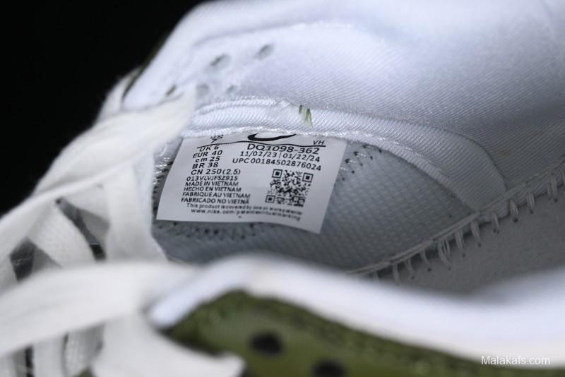 Nike SB Dunk Low LV Collaboration - Embroidered White Green Print Anniversary High-End Custom Low-Top Casual Sneakers - DQ1098-362