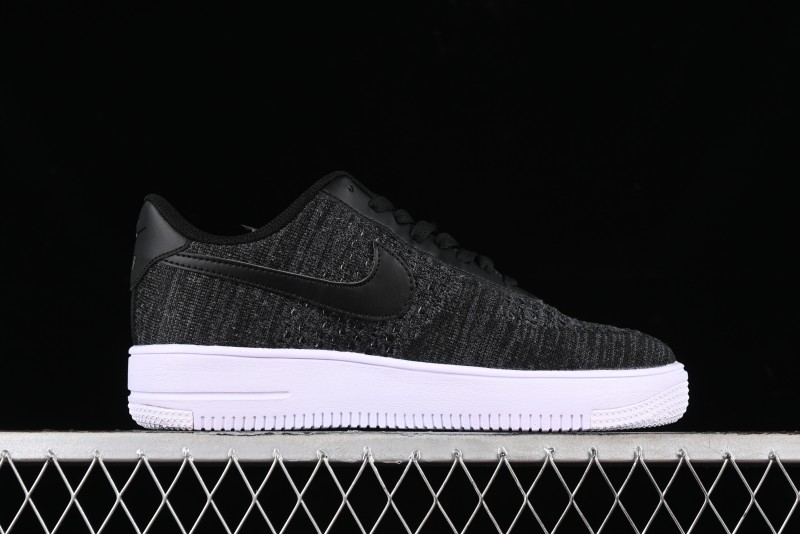 Nike Air Force 1 '07 Low 2.0 Black Flyknit Casual Sneakers - CI0051-300