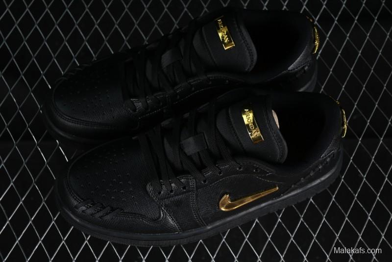 Nike Air Jordan 1 Low "Method of Make" Casual Sneakers with Woven Design - FN5032-007