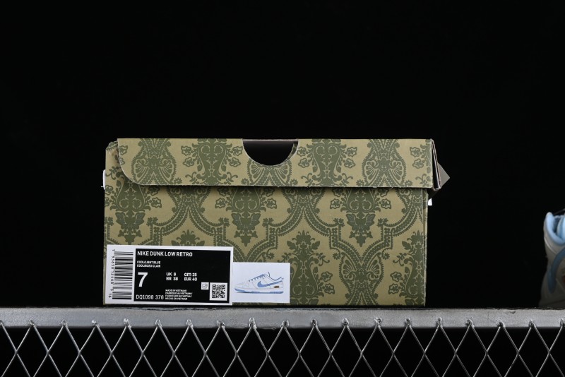 Nike SB Dunk Low Gucci Collaboration - Beige & Light Blue Crochet Fabric Anniversary High-End Custom Low-Top Casual Skate Shoes - DQ1098-376