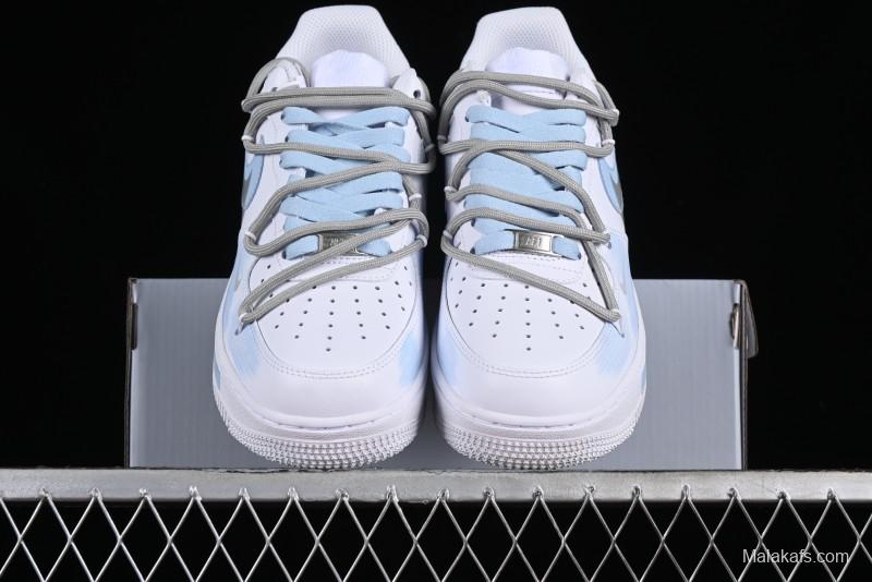 Nike Air Force 1 '07 Low Anime Theme Broken Swoosh Custom Spray Casual Sneakers - ZH0316-020