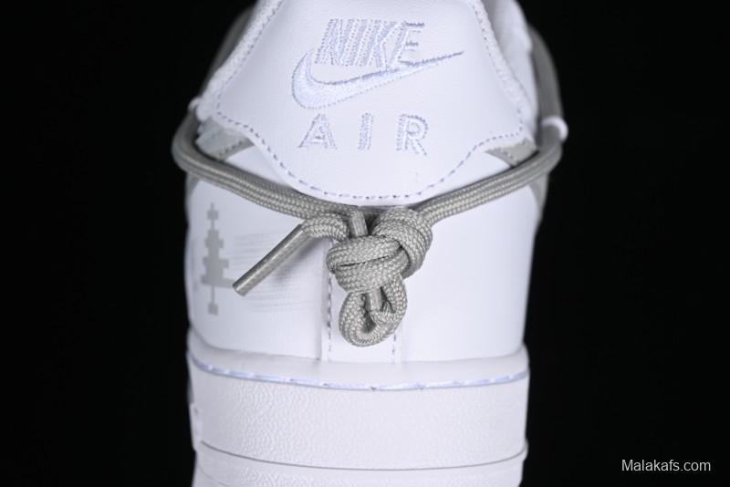 Nike Air Force 1 '07 Low Custom Anime Theme Spray-Painted Swoosh Casual Sneakers - ZH0316-016