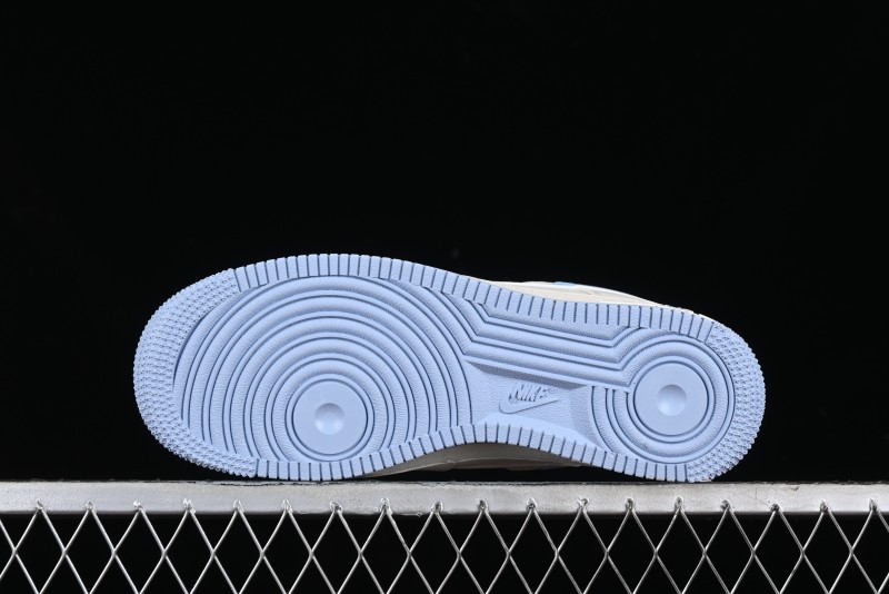 Nike Air Force 1 '07 Low Supreme Stone Island Collaboration - Sky Blue Casual Sneakers - BB9599-205
