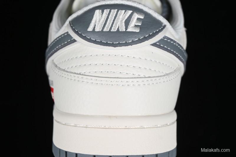 Nike SB Dunk Low Supreme Stone Island Collaboration - Beige Grey Starry Sky Anniversary High-End Custom Low-Top Casual Skate Shoes - BB9866-002