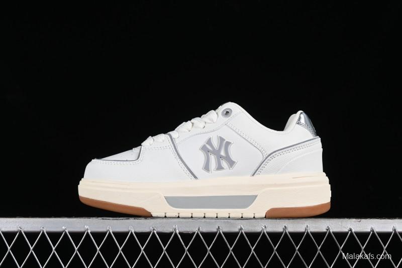 New York Yankees MLB Chunky Runner Basic Lace-Up Lightweight Casual Sneakers - 3ASXCBS4N50IVS