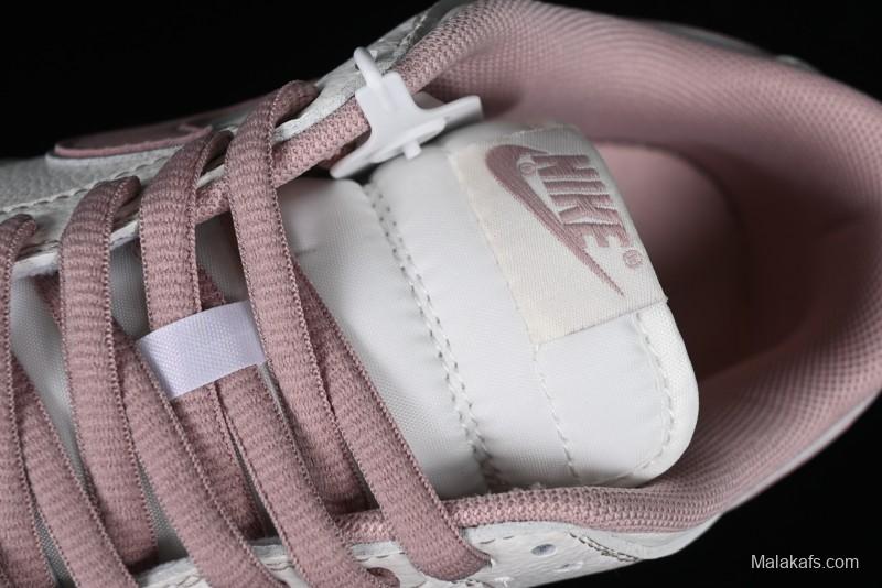 Nike Supreme x SB Dunk Low Collaboration - Rouge Pink Anniversary High-End Custom Low-Top Casual Skate Shoes - DY1503-006