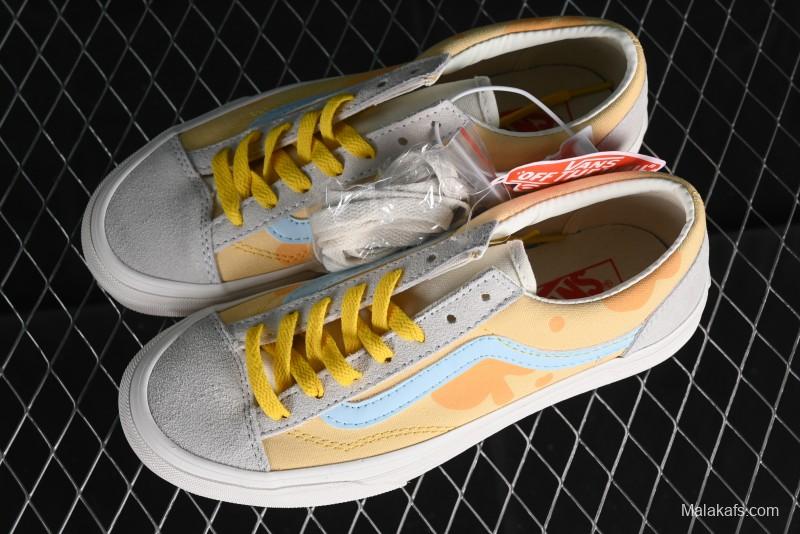 Vans Style 36 Low-Top Casual Sneakers in Cheese & Sea Salt Colorway - VN0A3DZ3OXS