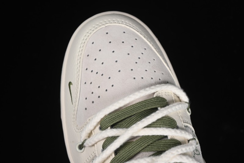 Nike SB Dunk Low Gucci Collaboration - Beige Green Floral Anniversary High-End Custom Low-Top Casual Skate Shoes - XX2025-918