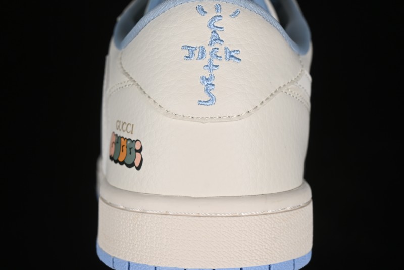 Nike Travis Scott x Fragment Design x Air Jordan 1 Low OG SP AJ1 Low Top Casual Sneakers - DM6688-608