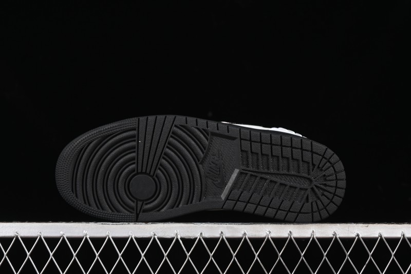 Nike Air Jordan 1 Low Method of Make Casual Sneakers with Metallic Grey Design - HM3689-001