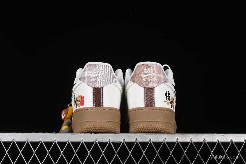 Nike Air Force 1 '07 Low "Open Cirrus" Black Myth Wukong Theme Casual Sneakers - FV3700-211