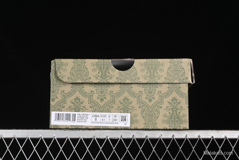 Nike Travis Scott x Fragment Design x Air Jordan 1 Low OG SP AJ1 Low-Top Casual Sneakers - XY2688-105