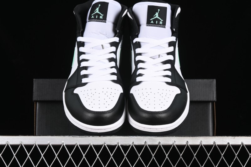 Nike Air Jordan 1 Mid AJ1 White Black Green Culture Casual Sneakers - DQ8426-103