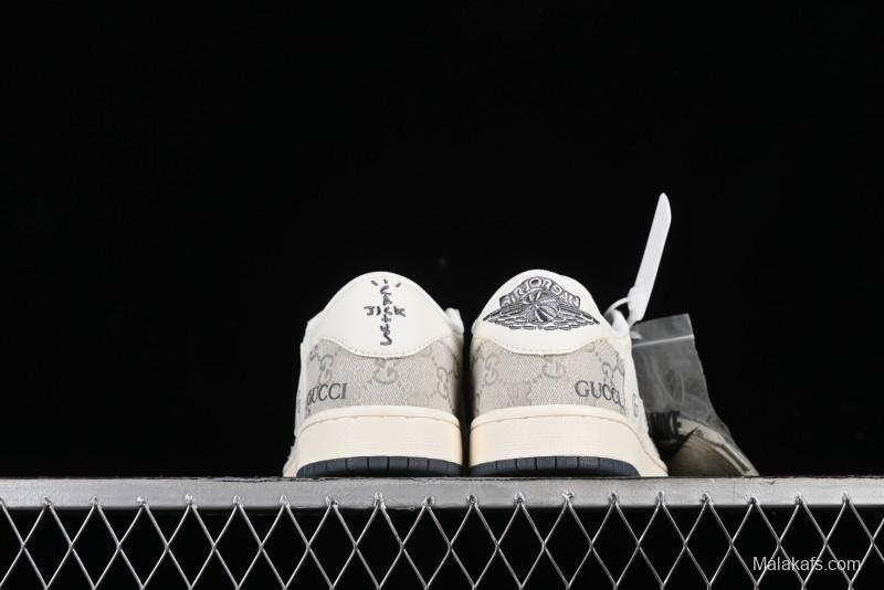 Nike Travis Scott x Fragment Design x Air Jordan 1 Low OG SP AJ1 Casual Sneakers - XZ1658-002