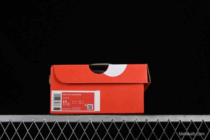 Nike Flex Advance Hook and Loop Breathable Soft Lightweight Kids Shoes - CZ0188-001