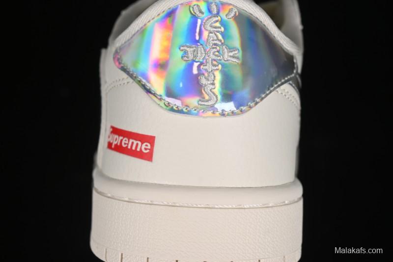 Nike Travis Scott x Fragment Design x Air Jordan 1 Low OG SP AJ1 Supreme Collaboration - CF3688-015