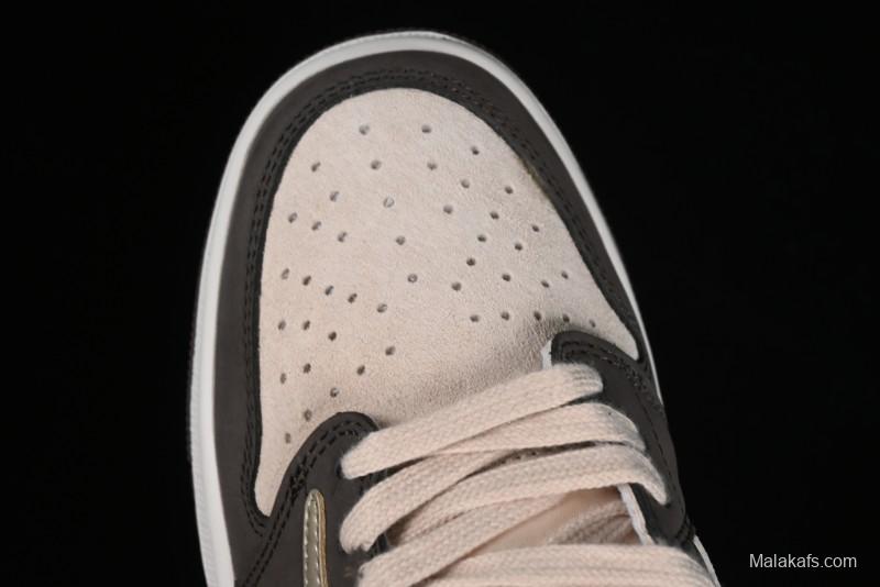 Nike Travis Scott x Air Jordan 1 Low OG Retro Basketball Shoes - DM7866-818