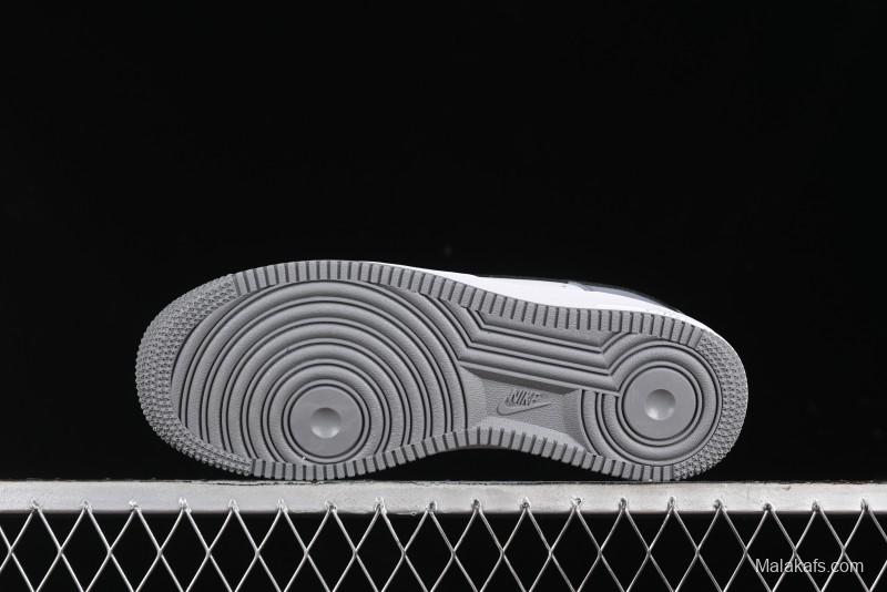 Nike Air Force 1 '07 Low Casual Sneakers in Black, White, and Gray - FB7162-081