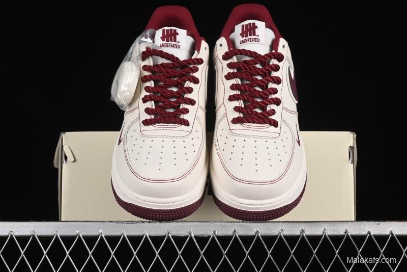 Nike Undefeated Air Force 1'07 Low Casual Sneakers with Custom Leather and Reflective Details - UT2023-206