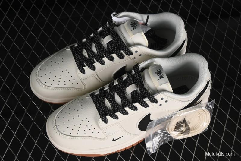 Nike SB Dunk Low Stussy Anniversary Edition Custom Premium Low-Top Skate Shoes - DQ1098-385