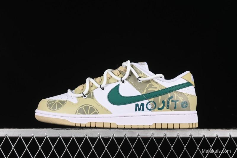 Nike Dunk Low SB Lemon Mojito Casual Skate Shoes - DV0833-100