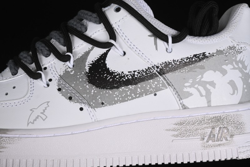 Nike Air Force 1 '07 Low Peace Dove Spray Custom Low-Top Casual Sneakers - ZH0316-031