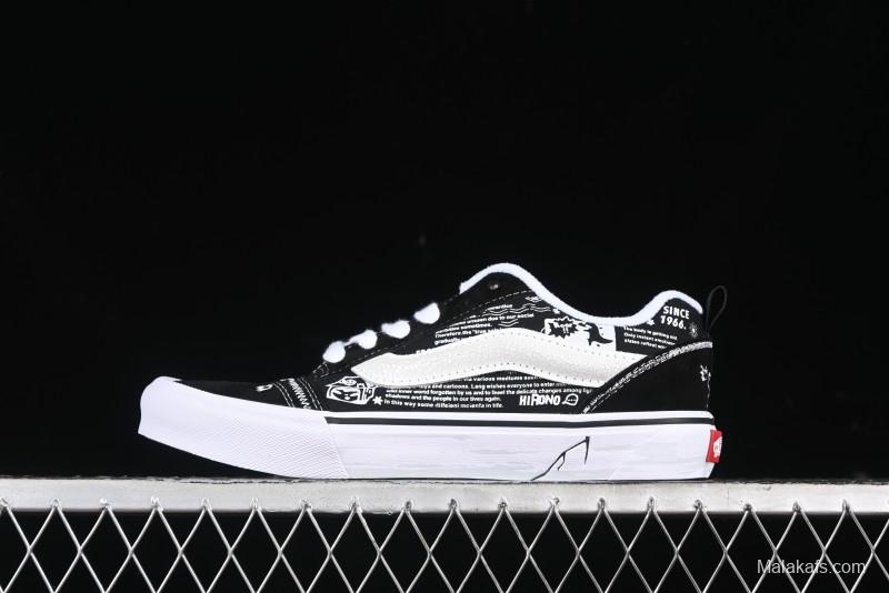 Vans HIRONO x Vans Knu Skool Bubble Mart Xiao Ye Graffiti Low-Top Casual Skate Shoes - VN0009QWFGI
