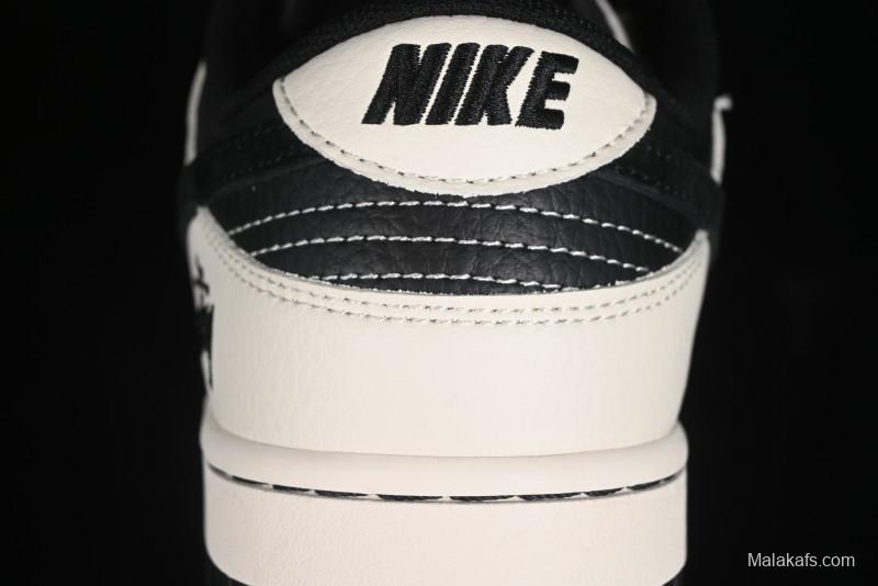 Nike SB Dunk Low Stussy Collaboration - Anniversary High-End Custom Low-Top Casual Sneakers - XY1688-016