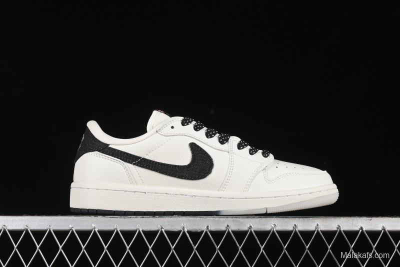 Nike Travis Scott x Fragment Design x Air Jordan 1 Low OG SP AJ1 Supreme Collaboration - JH6088-704
