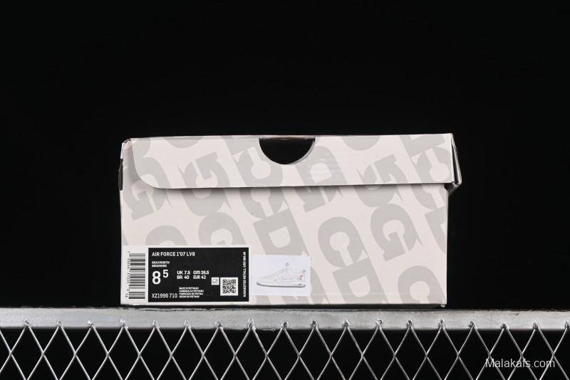 Nike Air Force 1 '07 Low Supreme The North Face Collaboration - Beige Grey Low-Top Casual Sneakers - XZ1996-710