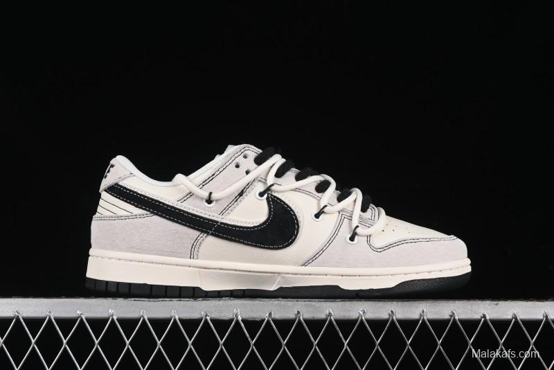 Nike SB Dunk Low BAPE Collaboration - Strap Black Hook Anniversary High-End Custom Low-Top Casual Skate Shoes SJ2068-299
