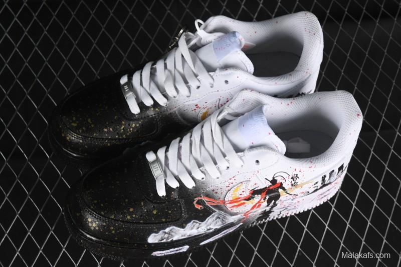 Nike Air Force 1 '07 Low Black Myth Wukong Custom Spray-Painted Gift Box Low-Top Casual Sneakers - ZH0316-045