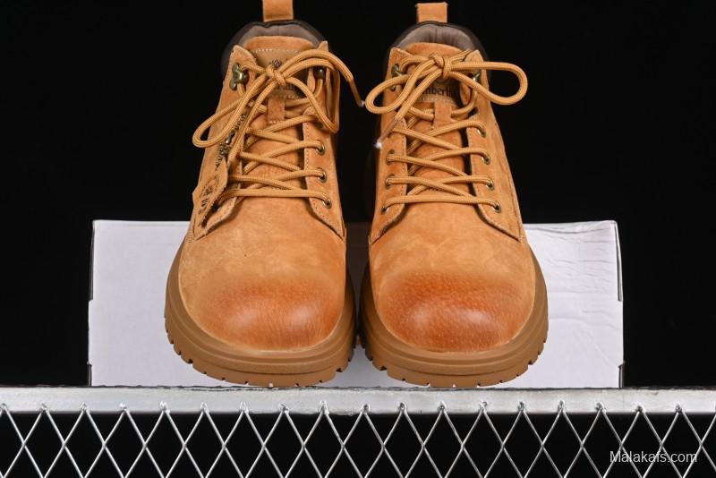 Timberland Outdoor Mid-Top Casual Martin Boots with Premium Italian Suede Leather - TB10059YELLOW