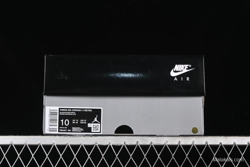 Nike Air Jordan 11 Retro "Bred Velvet" Basketball Shoes with Velvet Overlay - DB5457-061