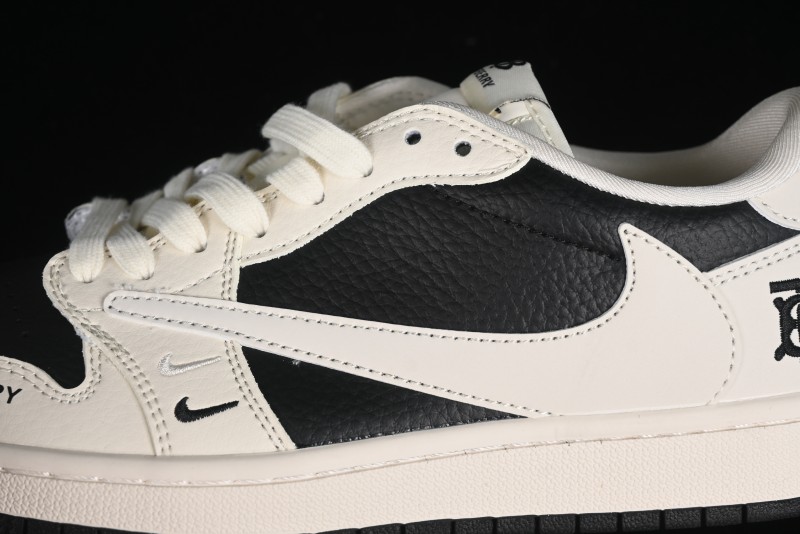 Nike Travis Scott x Fragment Design x Air Jordan 1 Low OG SP AJ1 Burberry Collaboration - BB6588-316