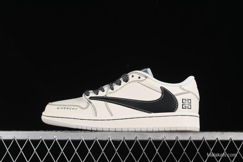 Nike Travis Scott x Fragment Design x Air Jordan 1 Low OG SP AJ1 Low Top Casual Sneakers - XY2688-111