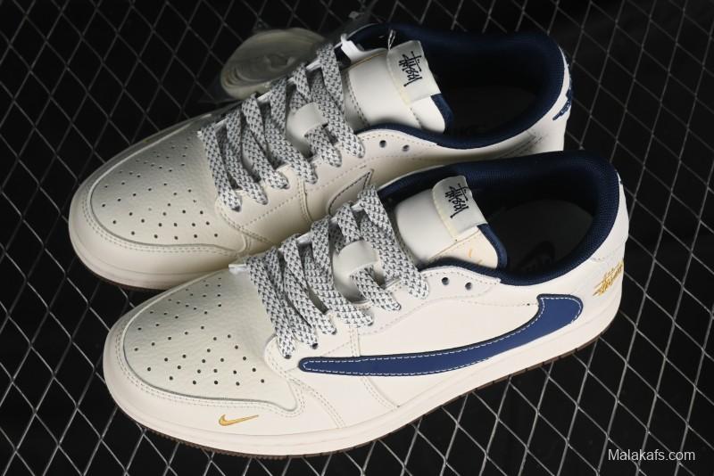 Nike Travis Scott x Fragment Design x Air Jordan 1 Low OG SP AJ1 Retro Sneakers - XY2688-121