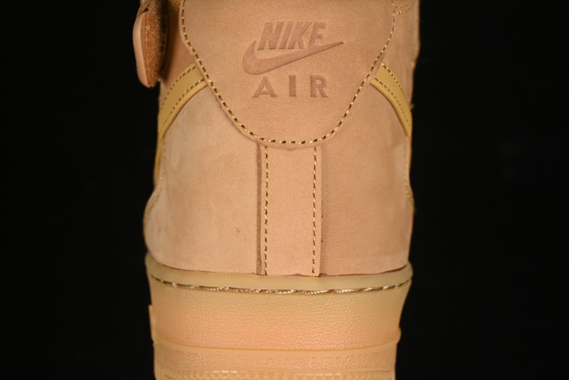 Nike Air Force 1 '07 Mid Suede Casual Sneakers in Wheat - DJ9158-200