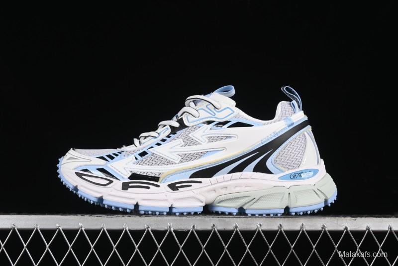 Off-White Be Right Back Low-Top Lifestyle Sneakers in White Blue - X.E5