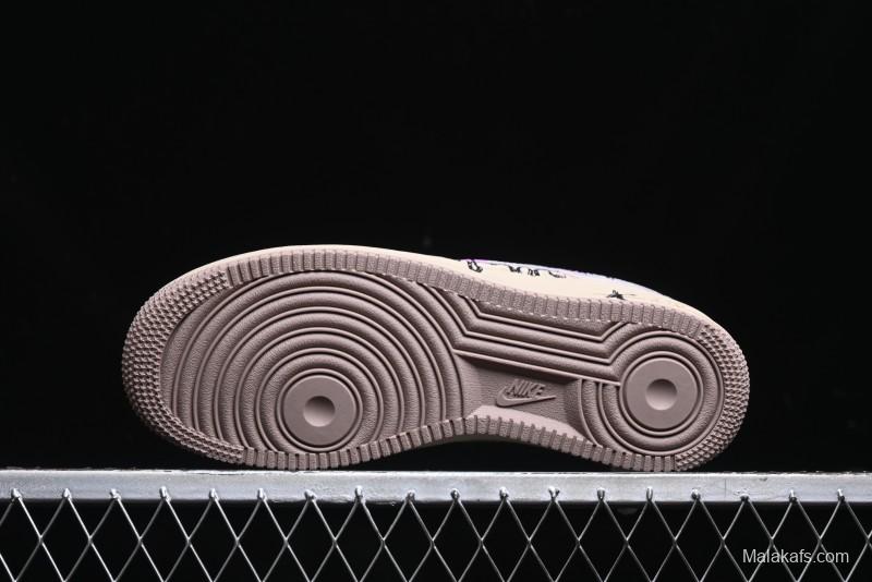 Nike Air Force 1 '07 Low Purple Taro Demon Casual Sneakers - ZB2121-301