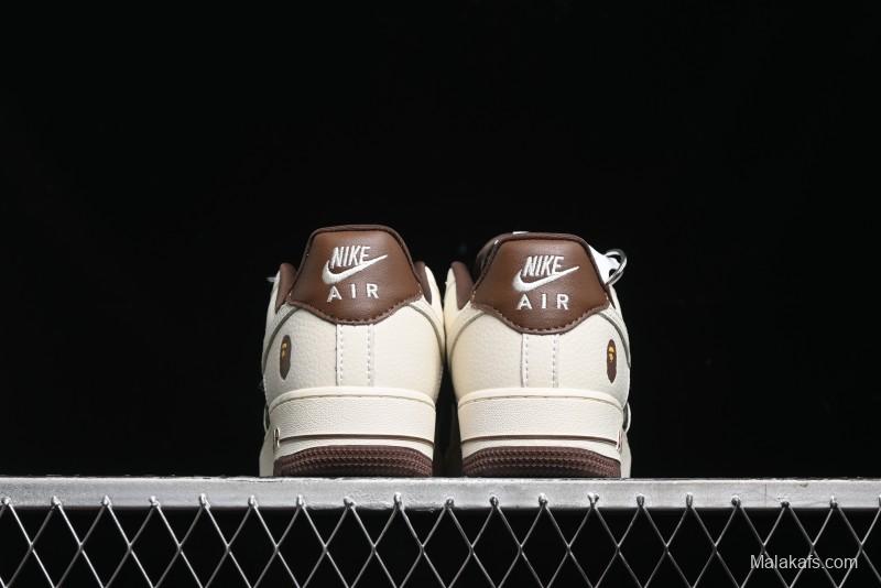 Nike Air Force 1 Low Bape Collaboration - Beige Camo Casual Sneakers - KK1988-019