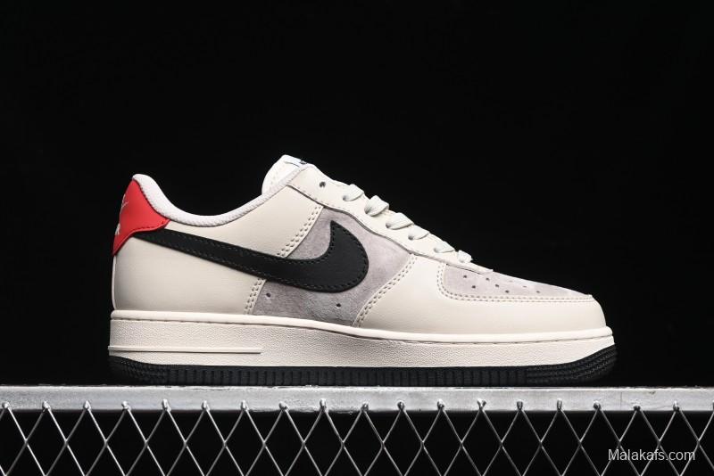 Nike Air Force 1 '07 Low The North Face Collaboration - Beige Black Red Sole Low-Top Casual Sneakers - XZ6188-309