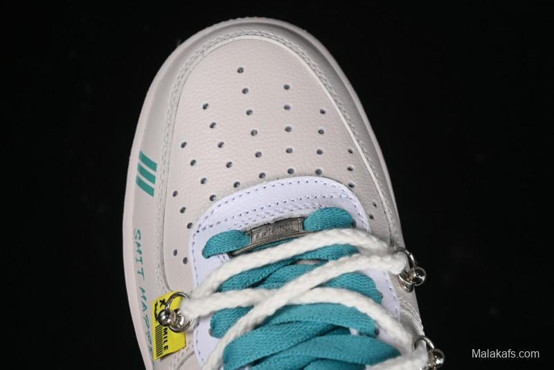 Nike Air Force 1'07 Low "Keep Smile" Casual Lace-Up Sneakers - DZ1328-112