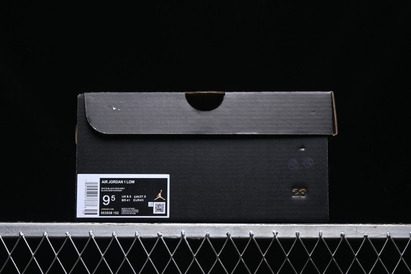 Nike Air Jordan 1 Low AJ1 Retro Casual Sneakers in Black/Brown - 553558-152