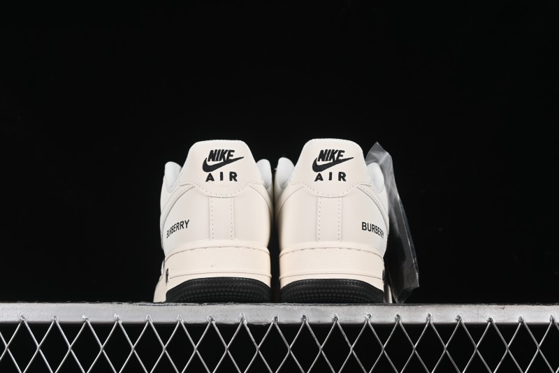 Nike Air Force 1 '07 Low Burberry Collaboration - Black White Patchwork Casual Sneakers - BB8588-227